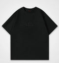 MUSAAFIR x TRAVELER Premium Black Oversized T Shirt Baumwolle