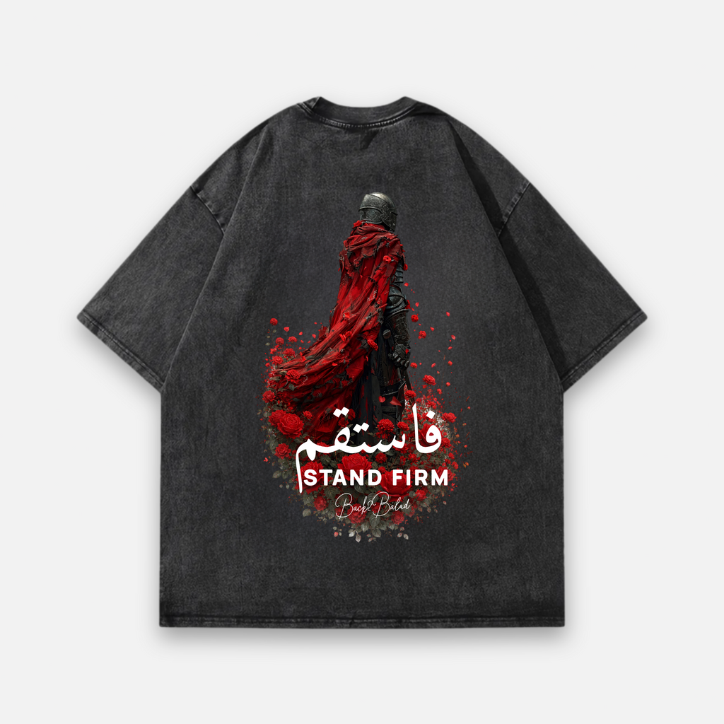 Fastaqim x Stand Frim Oversized Baumwolle T Shirt