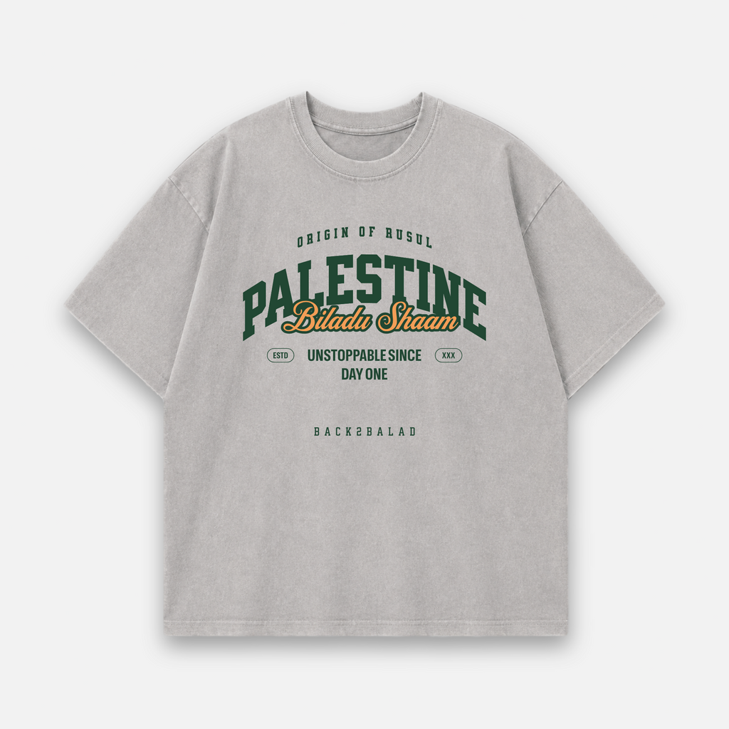 Origin of Rusul x Shaam Oversized Baumwolle T Shirt
