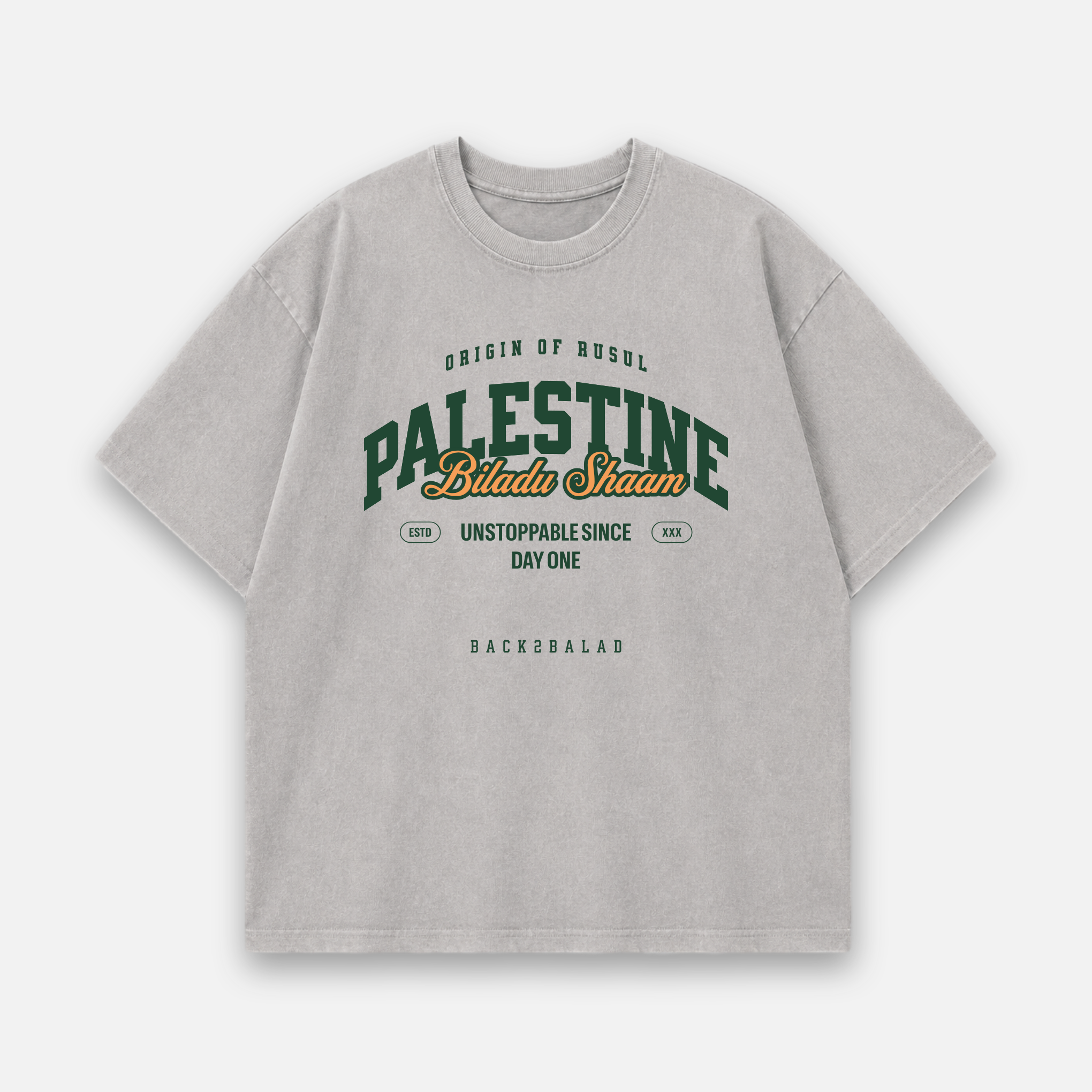 Origin of Rusul x Shaam Oversized Baumwolle T Shirt