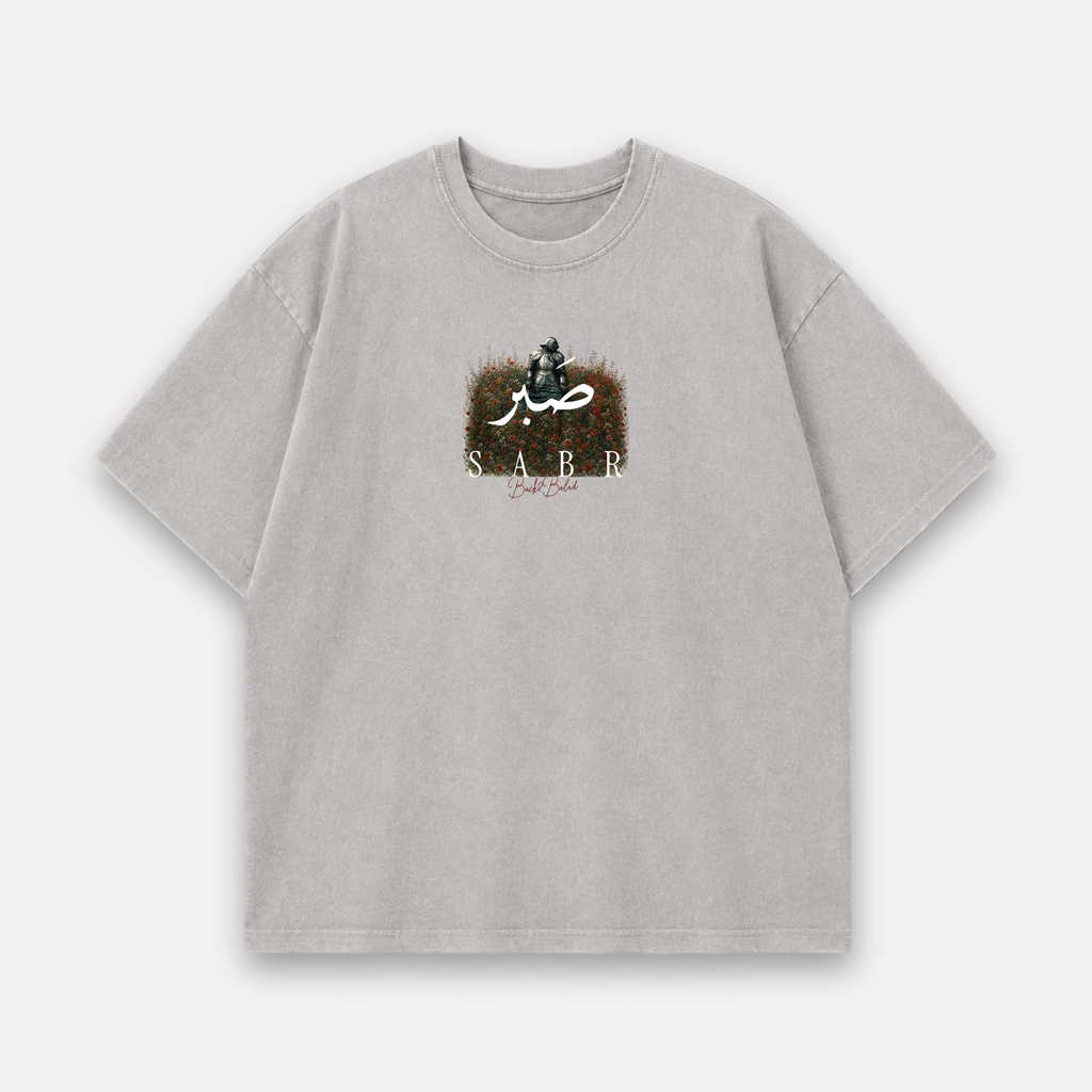 Sabr x Patience Oversized Baumwolle T Shirt