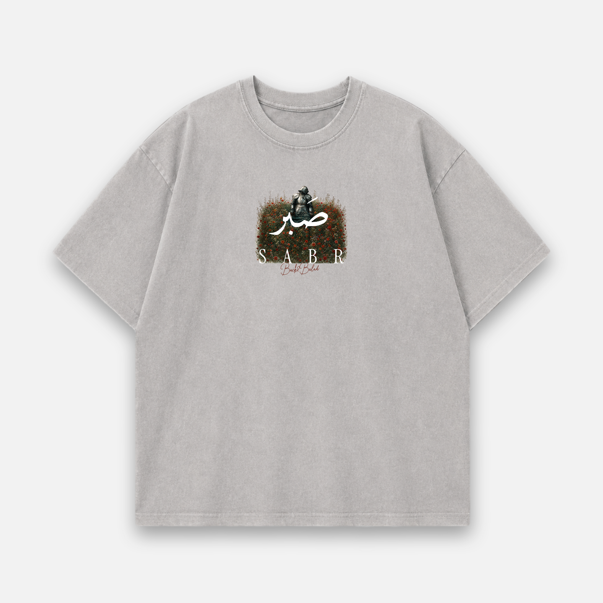 Sabr x Patience Oversized Baumwolle T Shirt