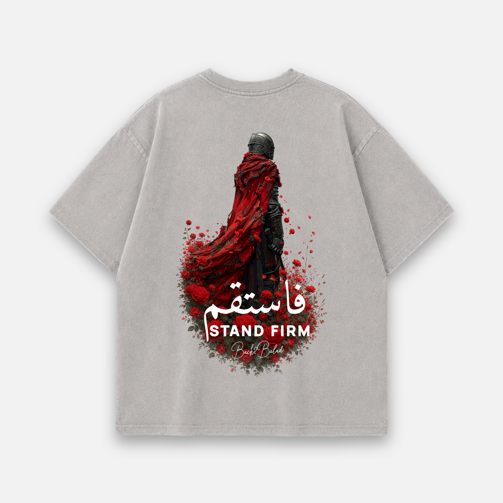 Fastaqim x Stand Frim Oversized Baumwolle T Shirt