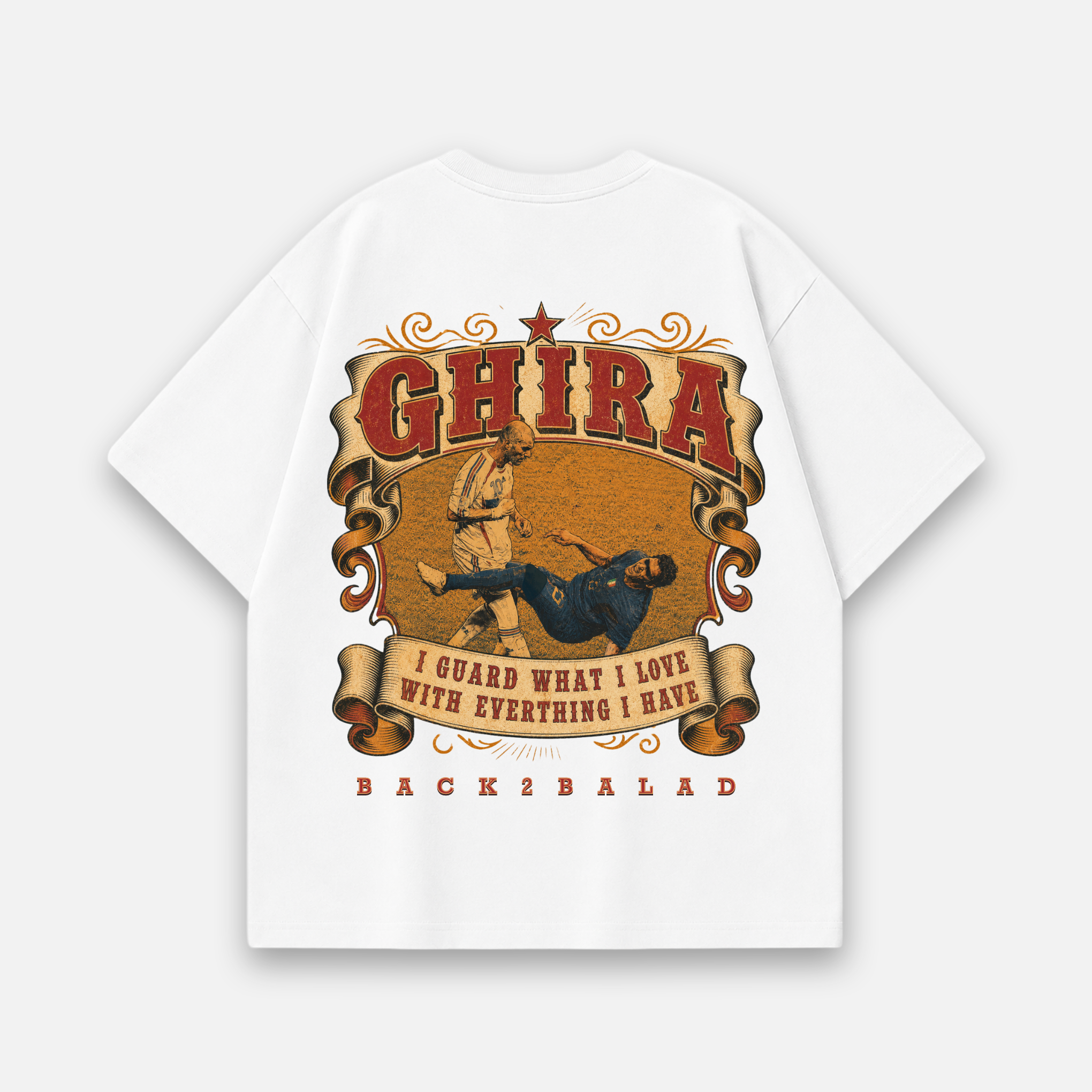 Headbut x Ghira Oversized Baumwolle T Shirt