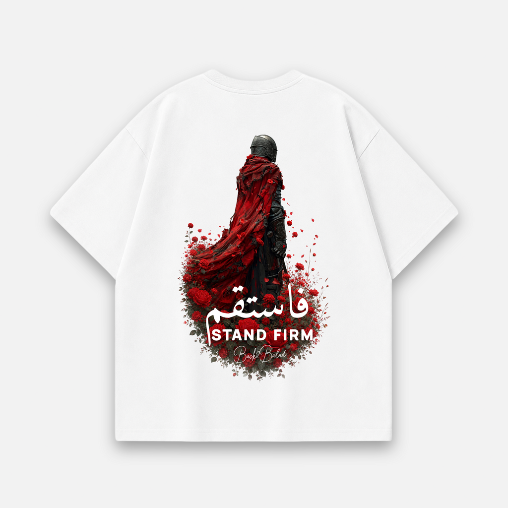 Fastaqim x Stand Frim Oversized Baumwolle T Shirt