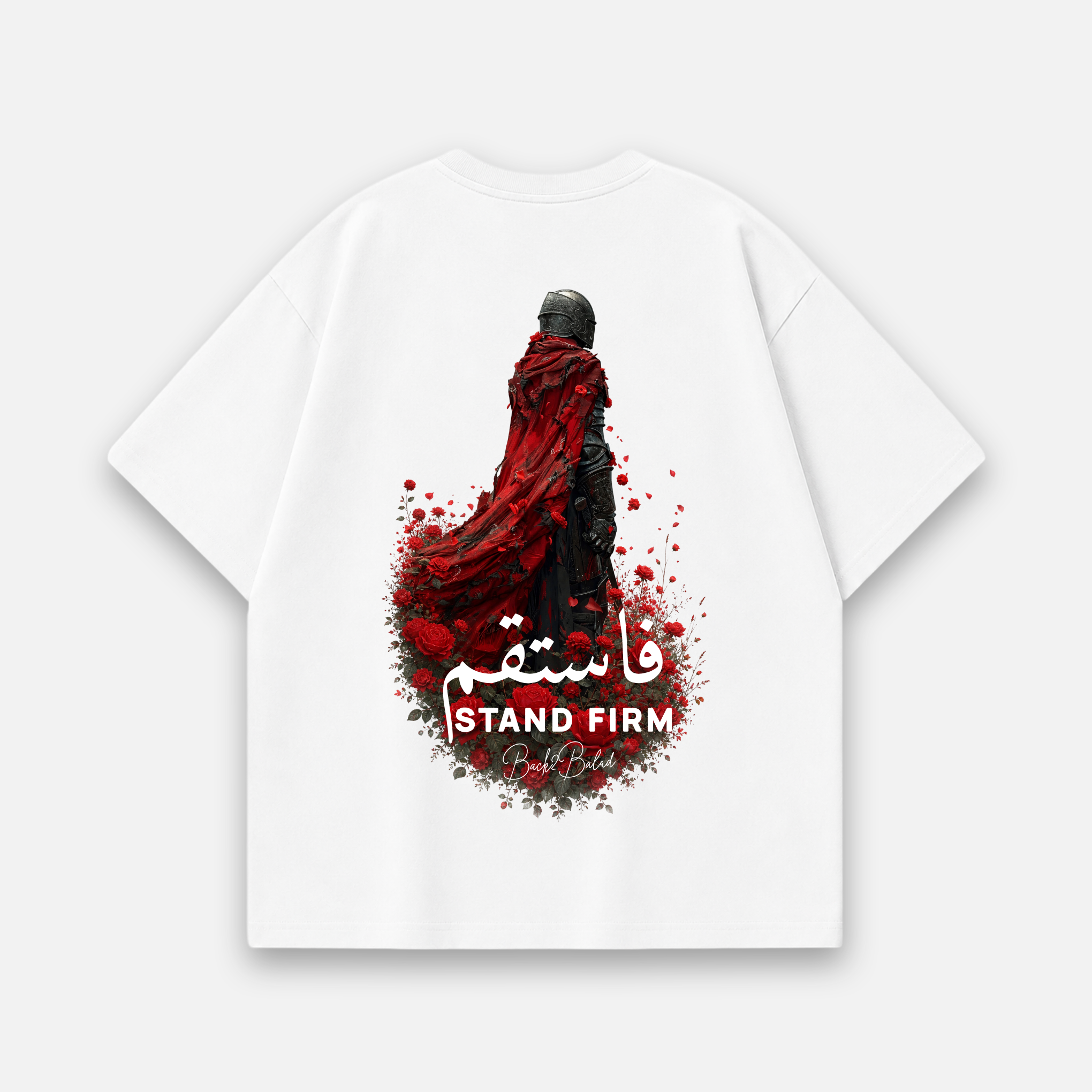 Fastaqim x Stand Frim Oversized Baumwolle T Shirt