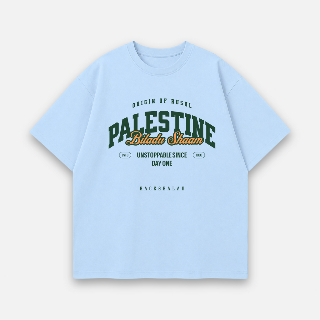 Origin of Rusul x Shaam Oversized Baumwolle T Shirt