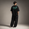 Gharib x Stranger Oversized Baumwolle T Shirt