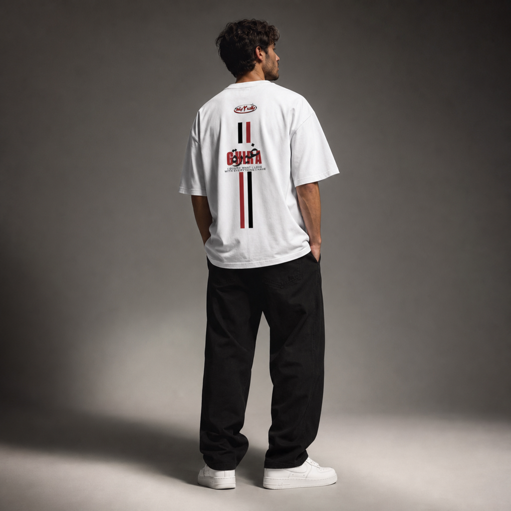 Ghira x Guardedness Oversized Baumwolle T Shirt